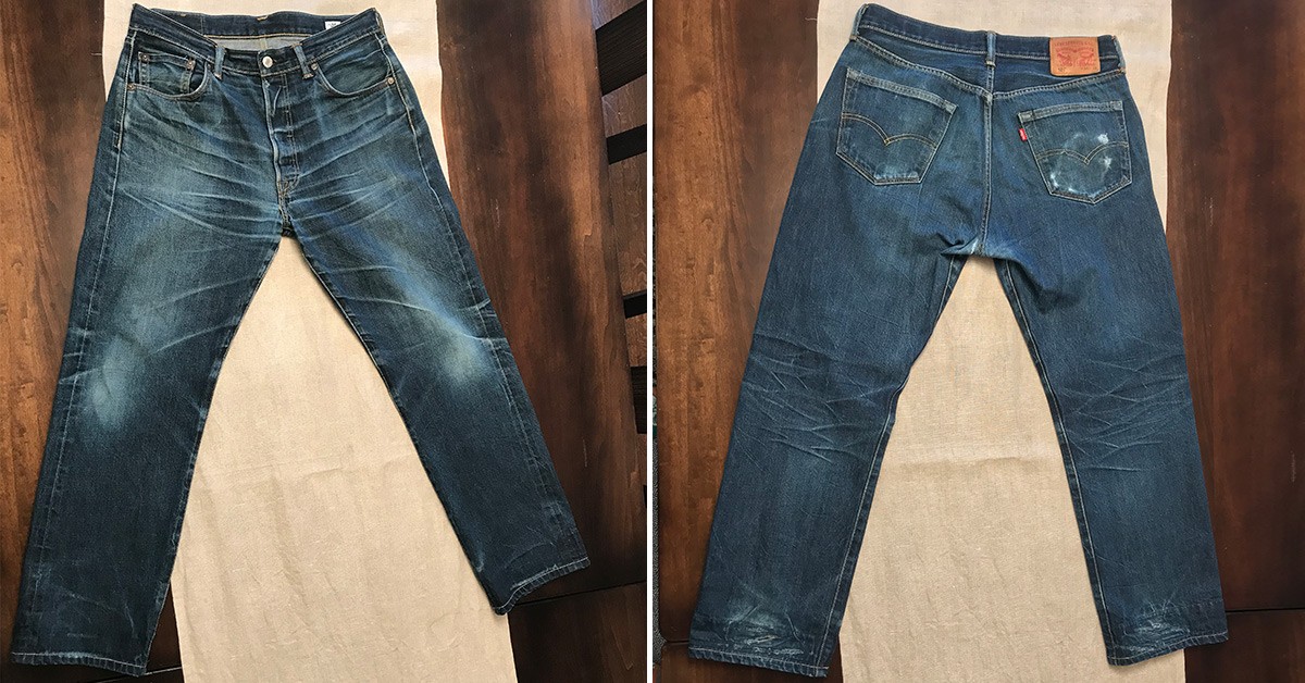 levis 501 shrink to fit selvedge