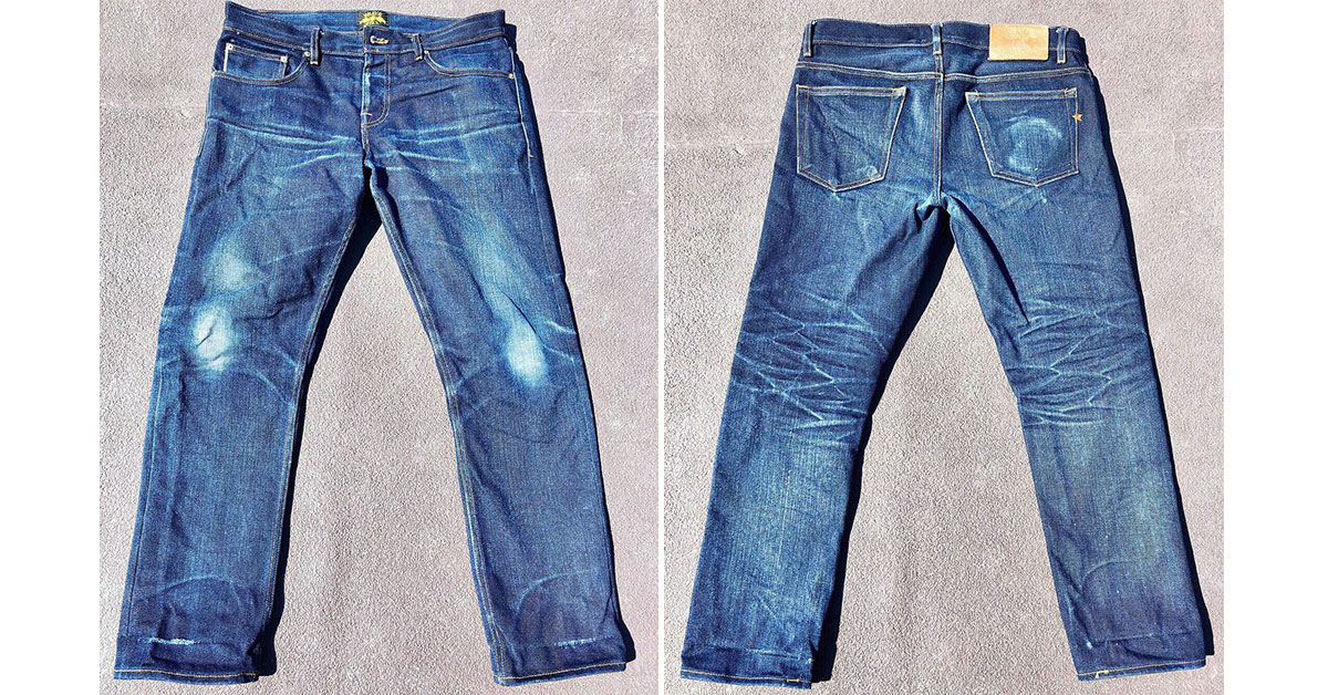 Brave Star Selvage Slim Straight 21.5 oz. (5 Months, 1 Wash) - Fade of ...