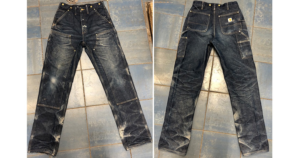 carhartt double knee logger jeans