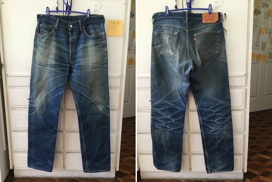 levi's 501 shrink to fit fade