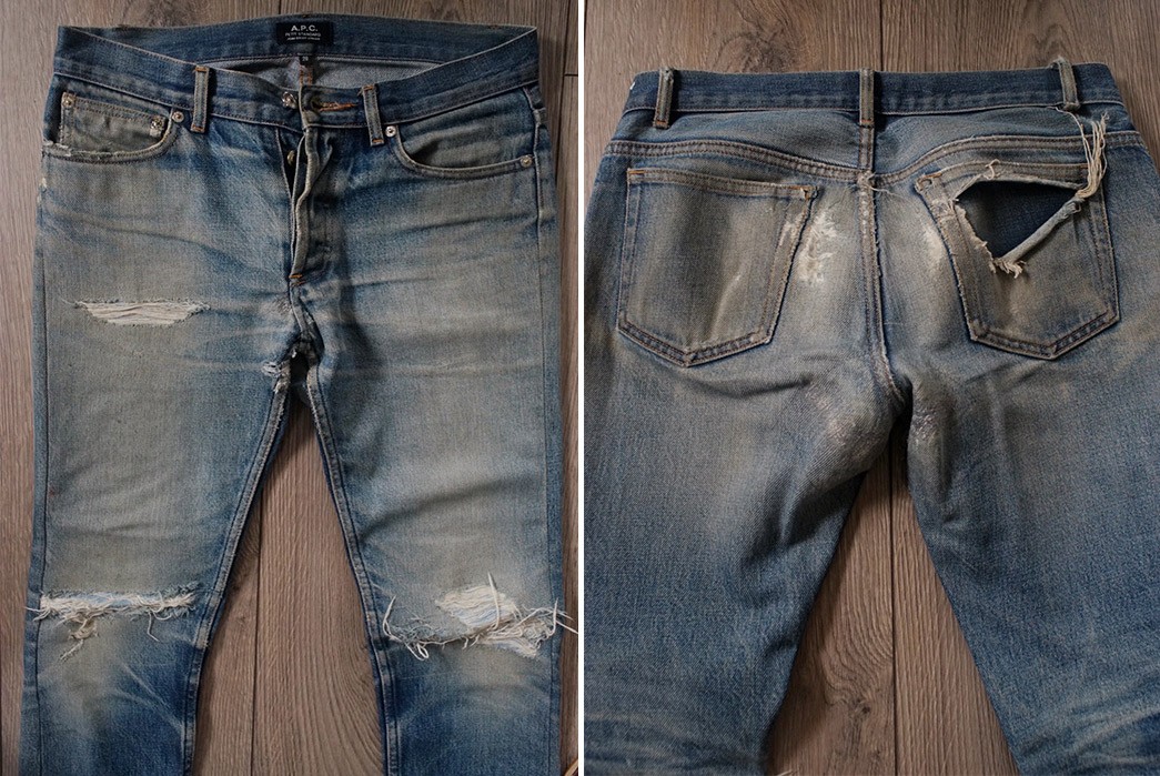Fade of the Day - A.P.C. Petit Standard (8 years, 3 washes, 5 soaks)