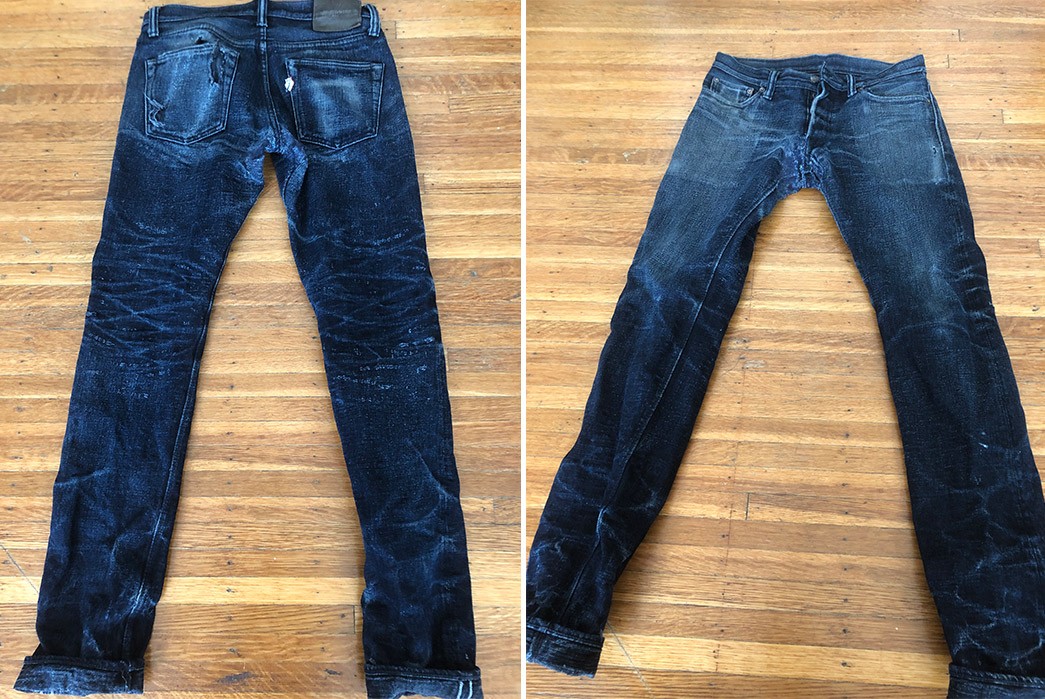 Blue Japan x Owl Workshop PBO-001 (13 Months, 8 Washes, 1 Soak) - Fade of the Day