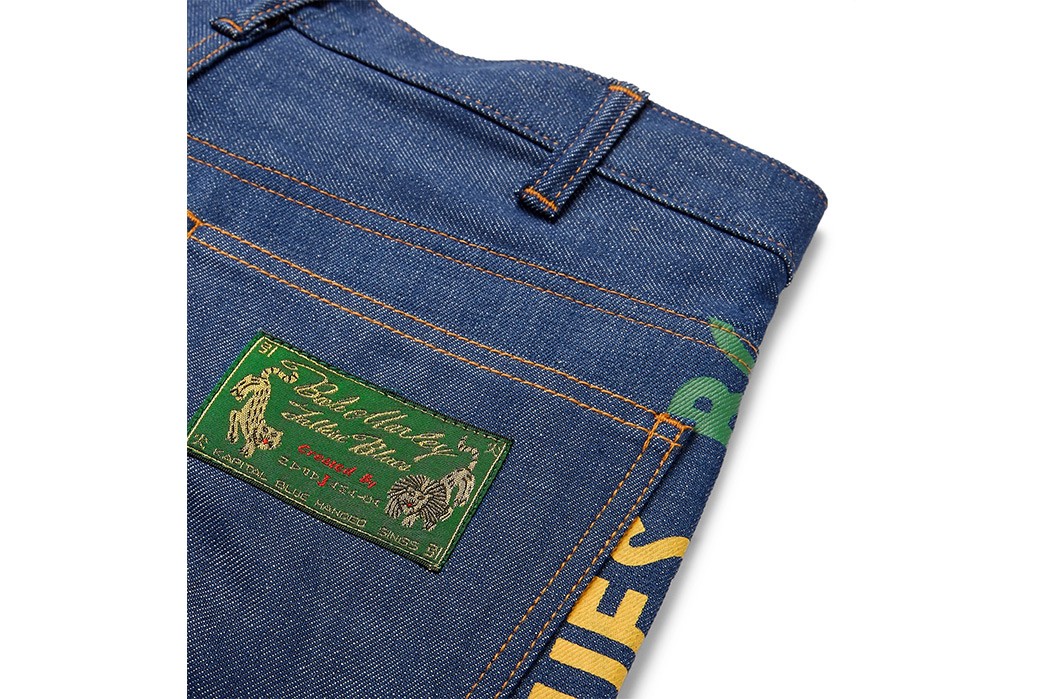Kapital is Jammin' with Their Bob Marley Wide-Leg Printed Denim Jeans