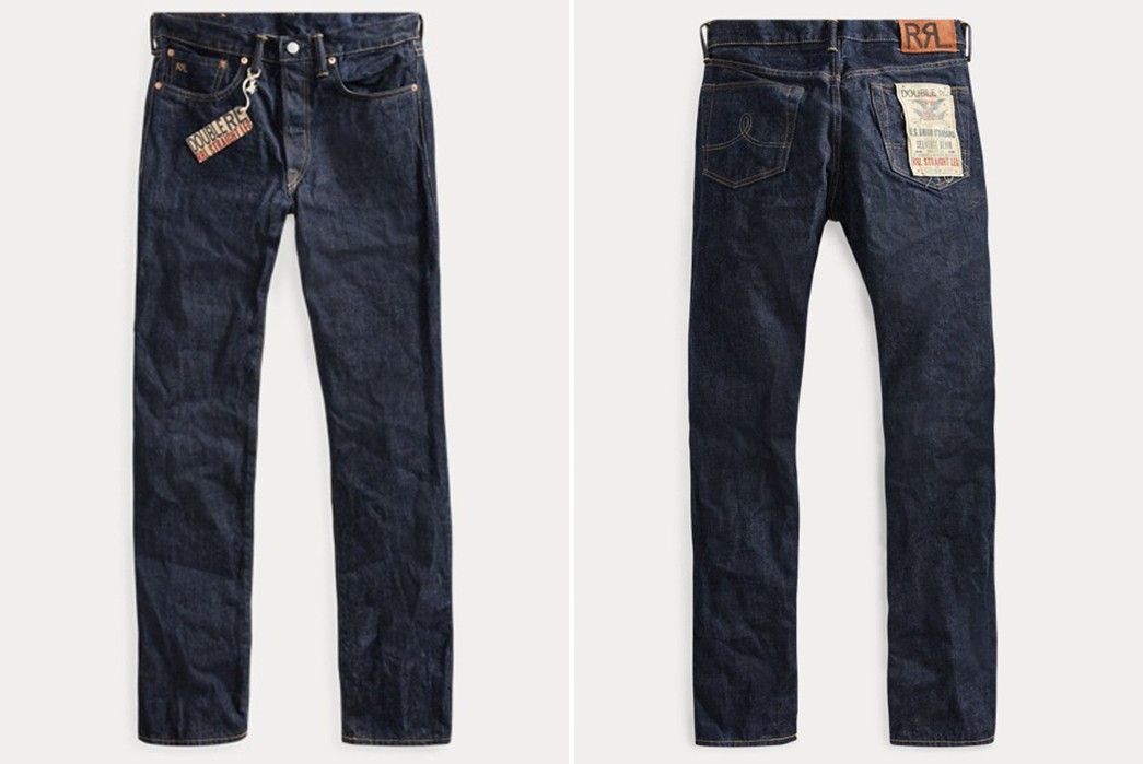 straight fit selvedge jeans