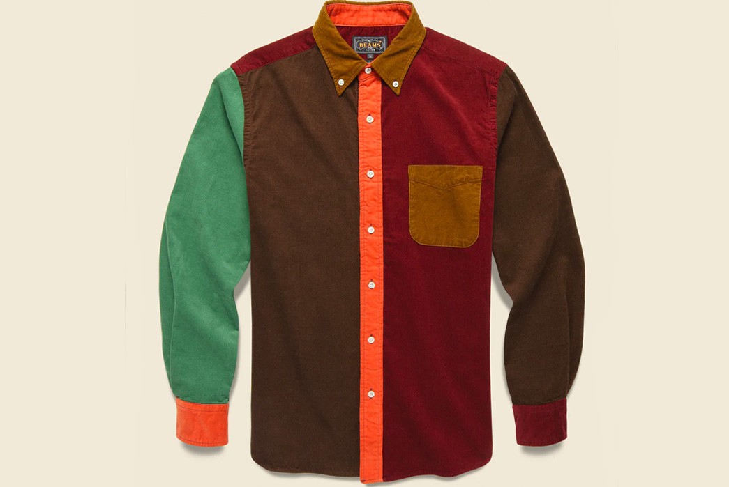 color square shape shirt buttons