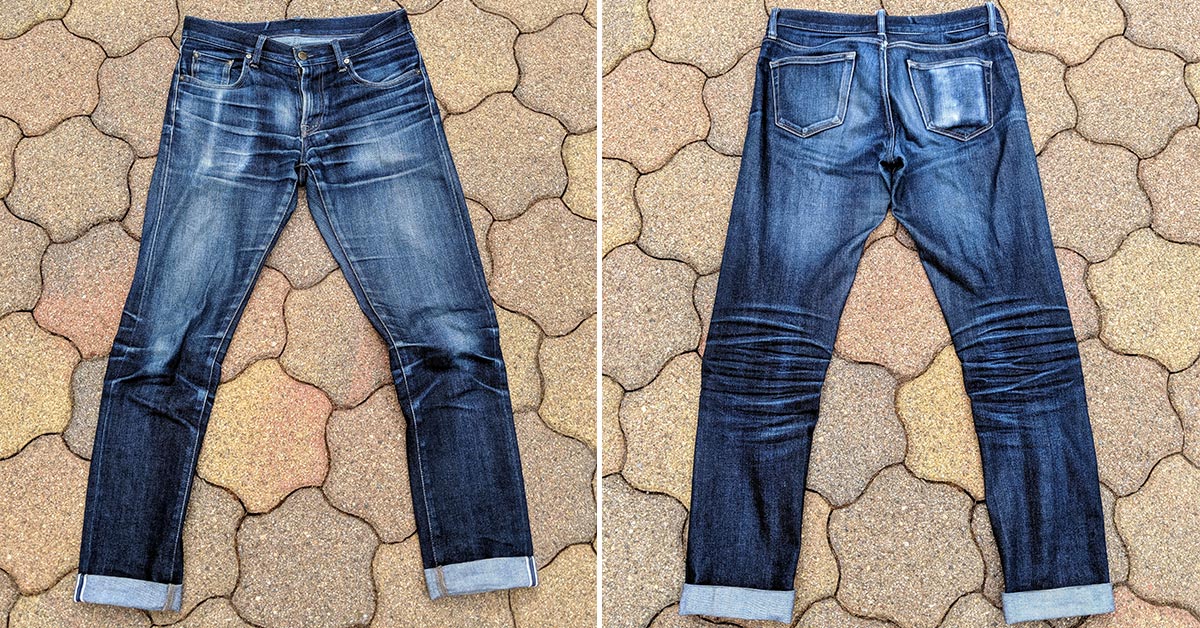 uniqlo stretch selvedge slim fit jeans