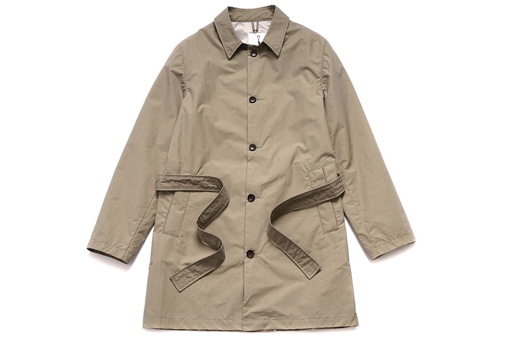 American Trench's Belted Trench Returns in a New Fabric and a New Price