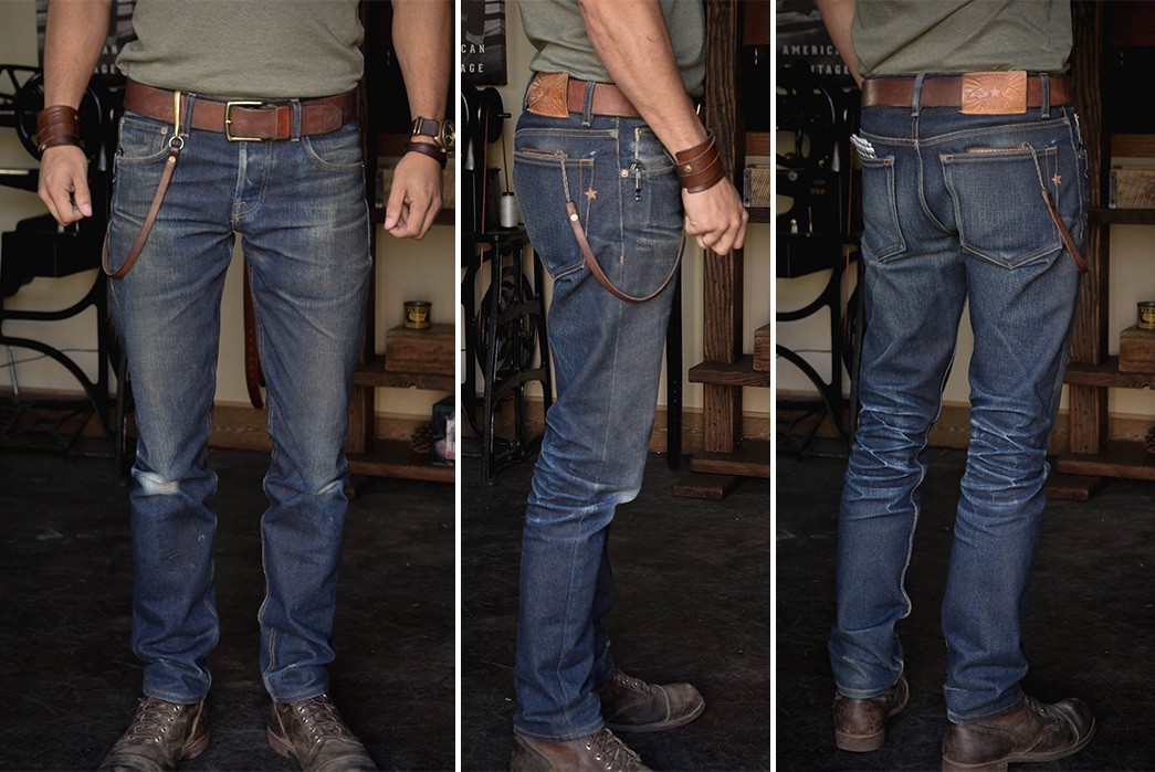 Brave Star 21.5 oz Slim Straight (13 Months, 0 Washes or Soaks) - Fade of  the Day