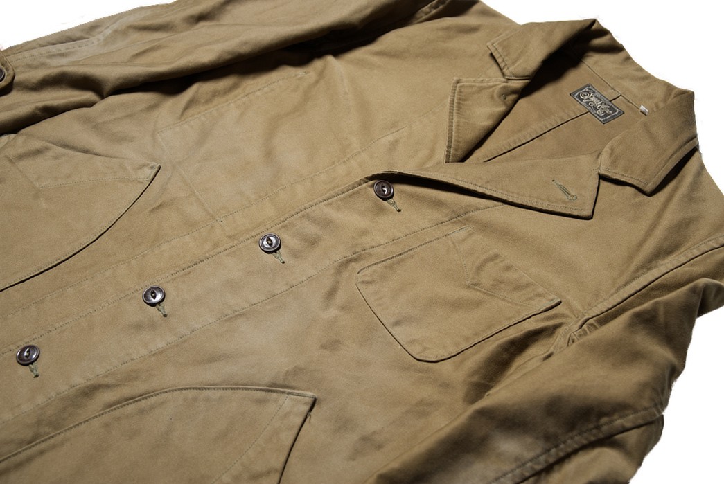 Sugar Cane Looks to Aged Moleskin For Its French Work Coat