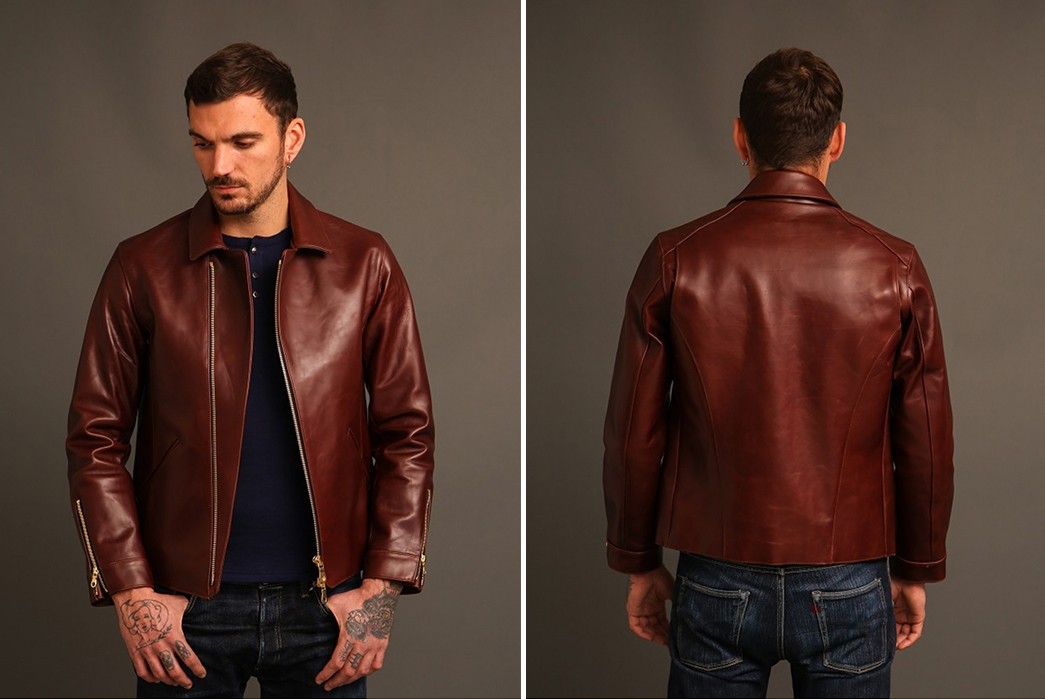 201showroom brown leather jacket