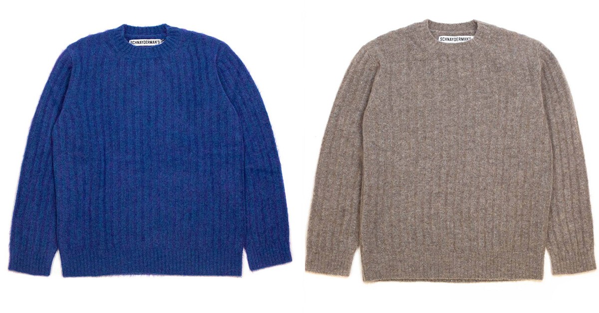 Seamlessly Transition Into Fall With Schnayderman's Latest Mohair Crewnecks