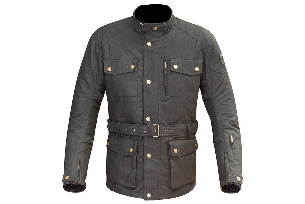 Belted and Waxed Motorcycle Jackets 