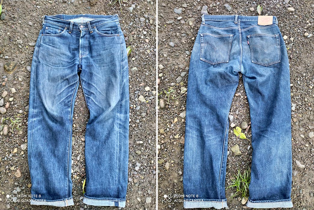 Fade Friday - LVC 1962 551 ZXX (15 Months, Unknown Washes)