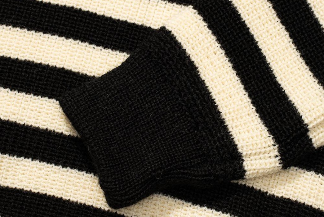 Lock Up The Cold With Heimat's Striped Jailhouse Sweater