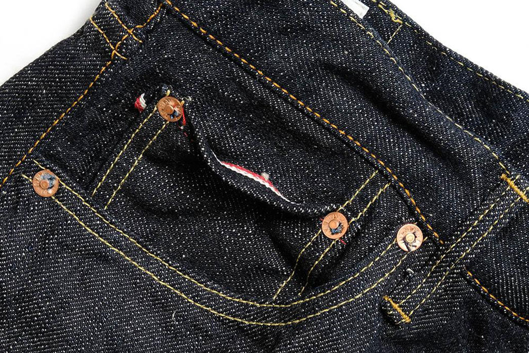 ONI Renders Relaxed Straight Jeans In Demonic Natural Indigo Selvedge Denim
