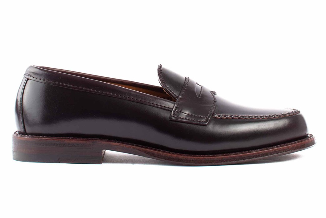Spend A Penny On Alden's Color 8 Shell Leisure Handsewn Loafers