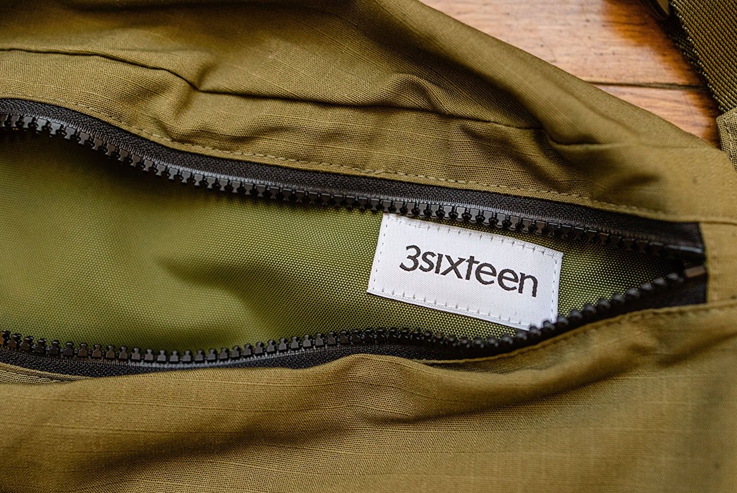 3sixteen Teams Up With DSPTCH To Create Ripstop Sling Bag