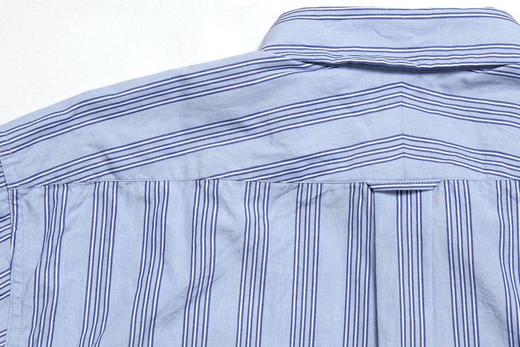 Prepare For Spring Early With The Burgus Plus Striped Poplin Shirt