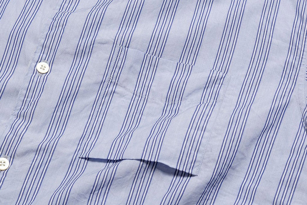Prepare For Spring Early With The Burgus Plus Striped Poplin Shirt