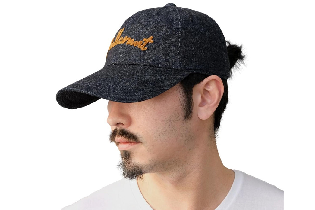 Be-An-Osaka-5-Fanboy-With-Fullcount's-Chain-Embroidery-Denim-Baseball-Cap-model-side