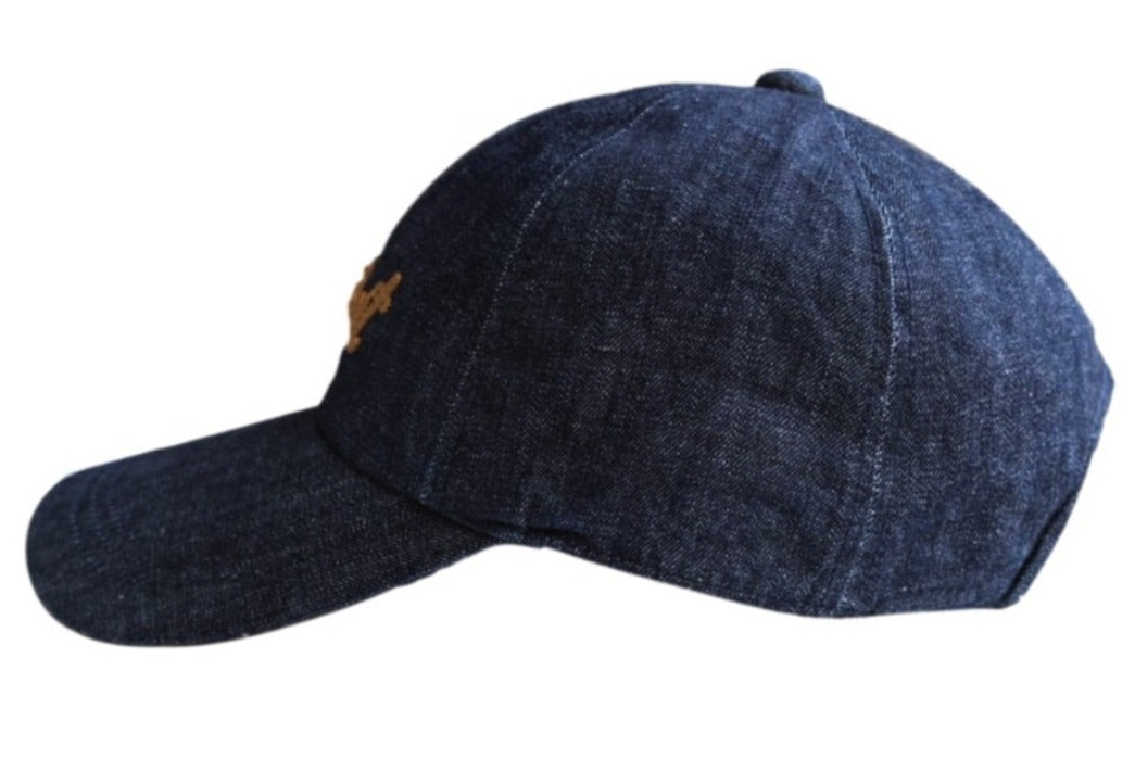 Be-An-Osaka-5-Fanboy-With-Fullcount's-Chain-Embroidery-Denim-Baseball-Cap-side