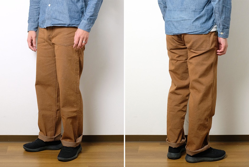 Buzz Rickson's Repros Early Wartime Pants With WW1 Brown Denim Army Pants