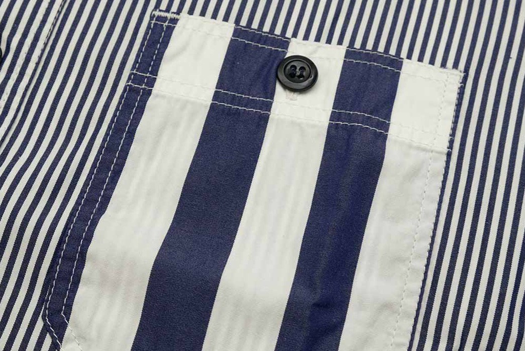 Earn Your Crazy Stripes With Sugar Cane's Block Stripe Crazy S/S Shirt
