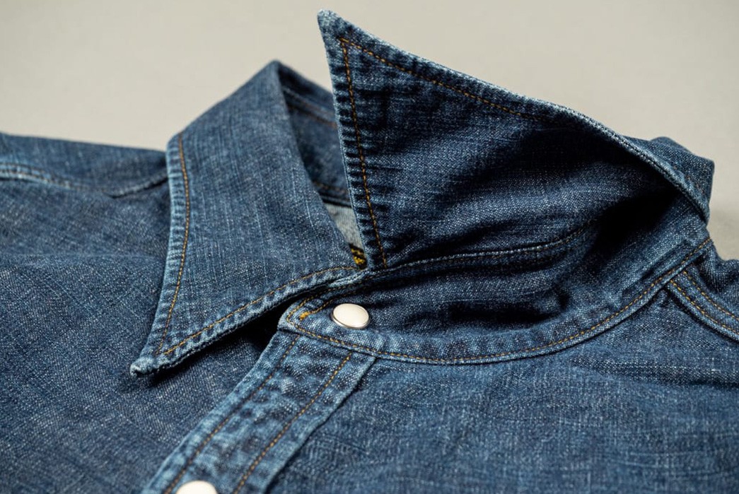 Stevenson Overall Co. Rendered Its Cody Shirt In Faded Indigo