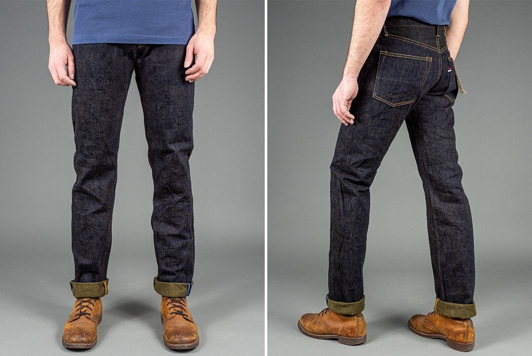 Tanuki's Heavy Kusaki Regular Jeans Are Partially Dyed With Pomegranate ...