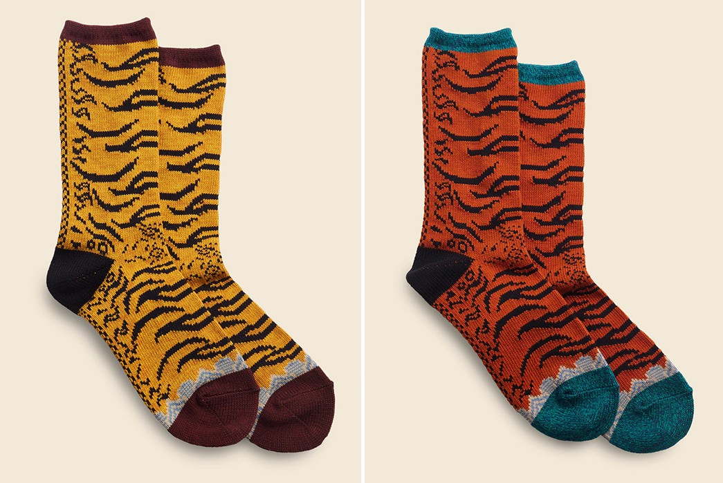 https://www.heddels.com/wp-content/uploads/2022/03/these-kapital-84-yarns-socks-reference-nepalese-tiger-rugs-yellow-and-red.jpg