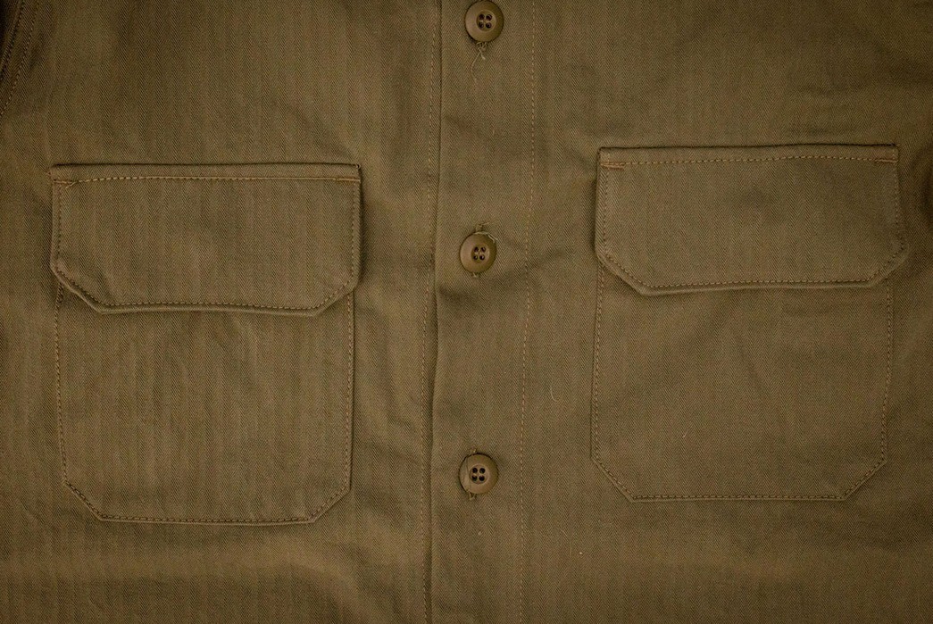3sixteen Constructs Its Officer Shirt From Washed Herringbone Twill