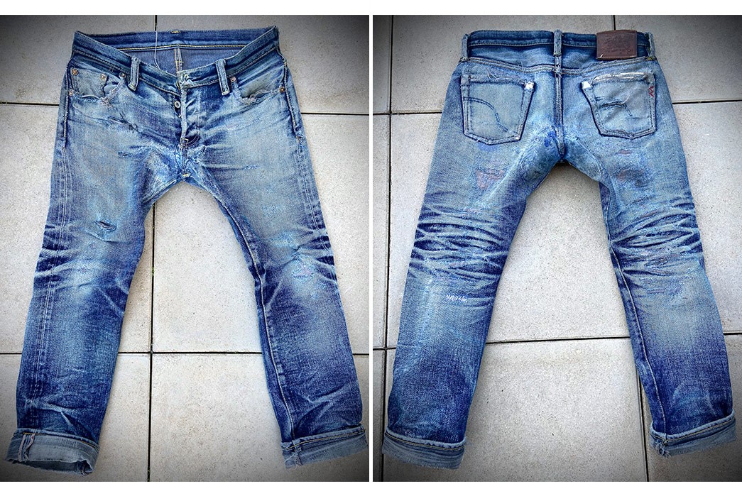 Fade Friday - Iron Heart x Self Edge SExIH22-301s (9 Years, 7 Washes, 1 ...