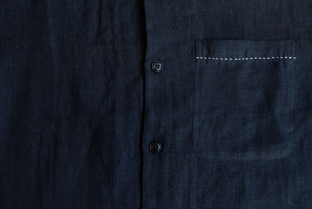 3sixteen's Embroidered Loop Collar Shirt Is Like a Mullet