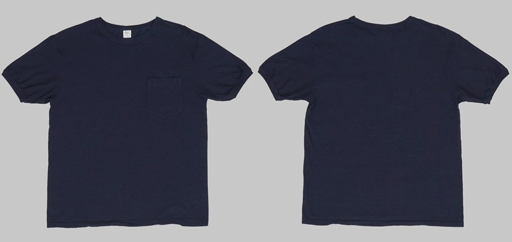 Indigo-Dyed-T-Shirts---Five-Plus-One-2)-UES-Indigo-Pocket-T-Shirt