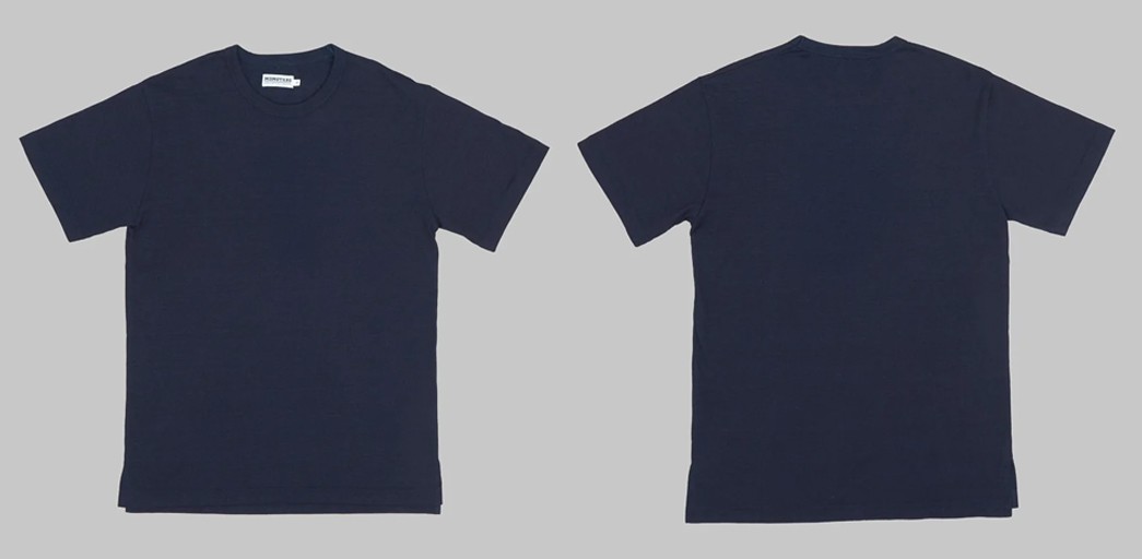 Indigo-Dyed-T-Shirts---Five-Plus-One-5)-Momotaro-MXTS1006-Yarn-Dyed-Indigo-T-Shirt