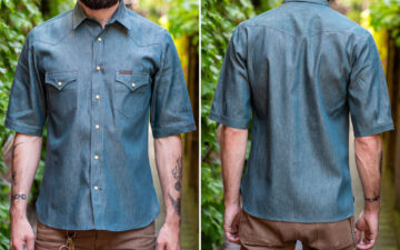 Indigofera's-Randy-Shirt-is-the-Half-Sleeve-Western-We-Never-Knew-We-Needed-front-and-back-model